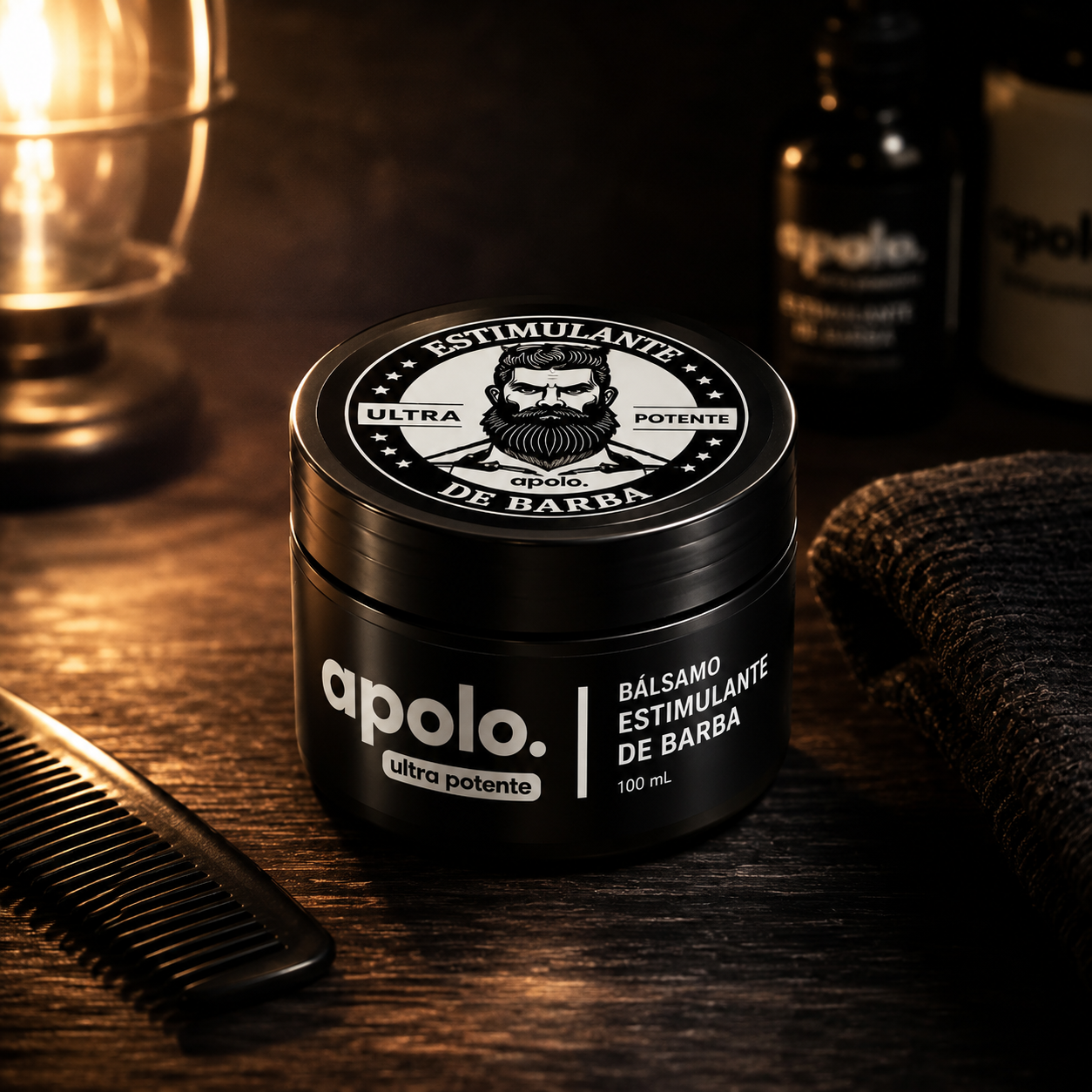 Estimulante De Barba Apolo: Barba poblada desde la raíz