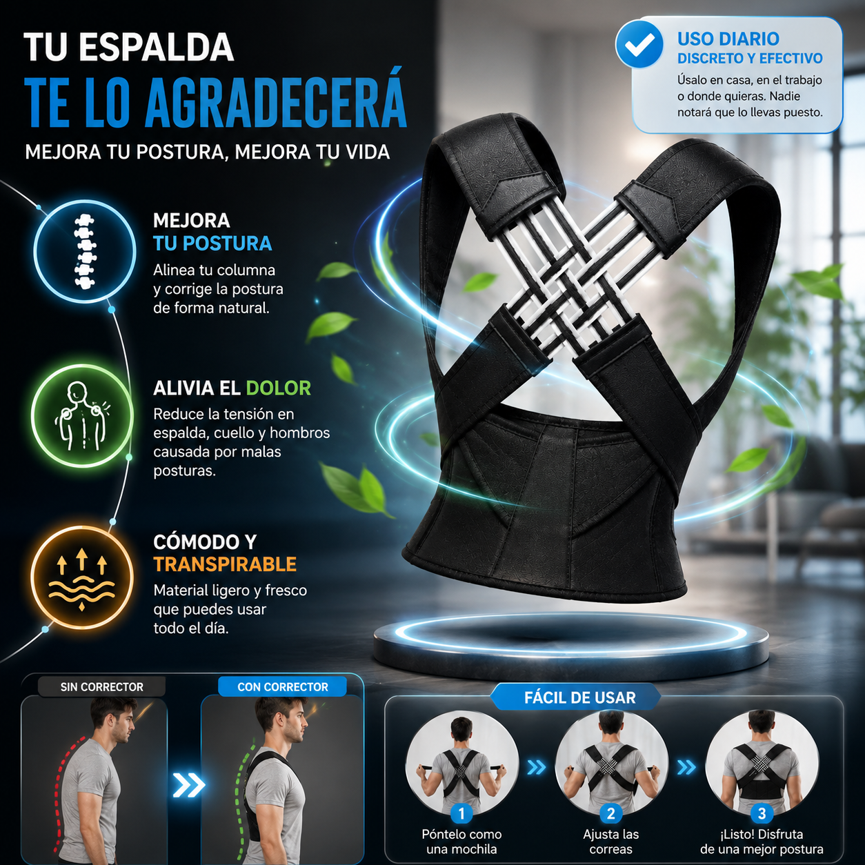 Corrector de Postura Ortopedico