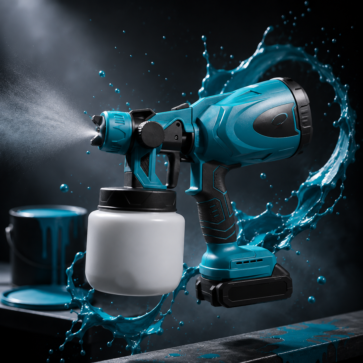 Pistola de Pintura Inalámbrica: Ideal para casa y trabajo