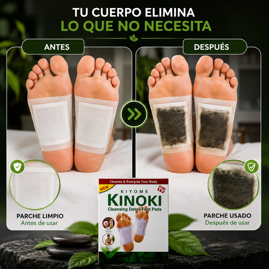 Parches Detox Kinoki Para Pies: Elimina toxinas de forma natural